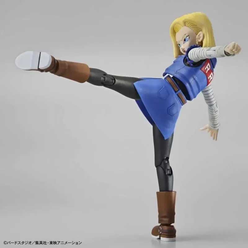 ในสต็อกของแท้ Bandai Figure-Rise Standard FRS Dragon Ball Android 18 Assembly อะนิเมะ Action Figure ของเล่นคอลเลกชันของขวัญ