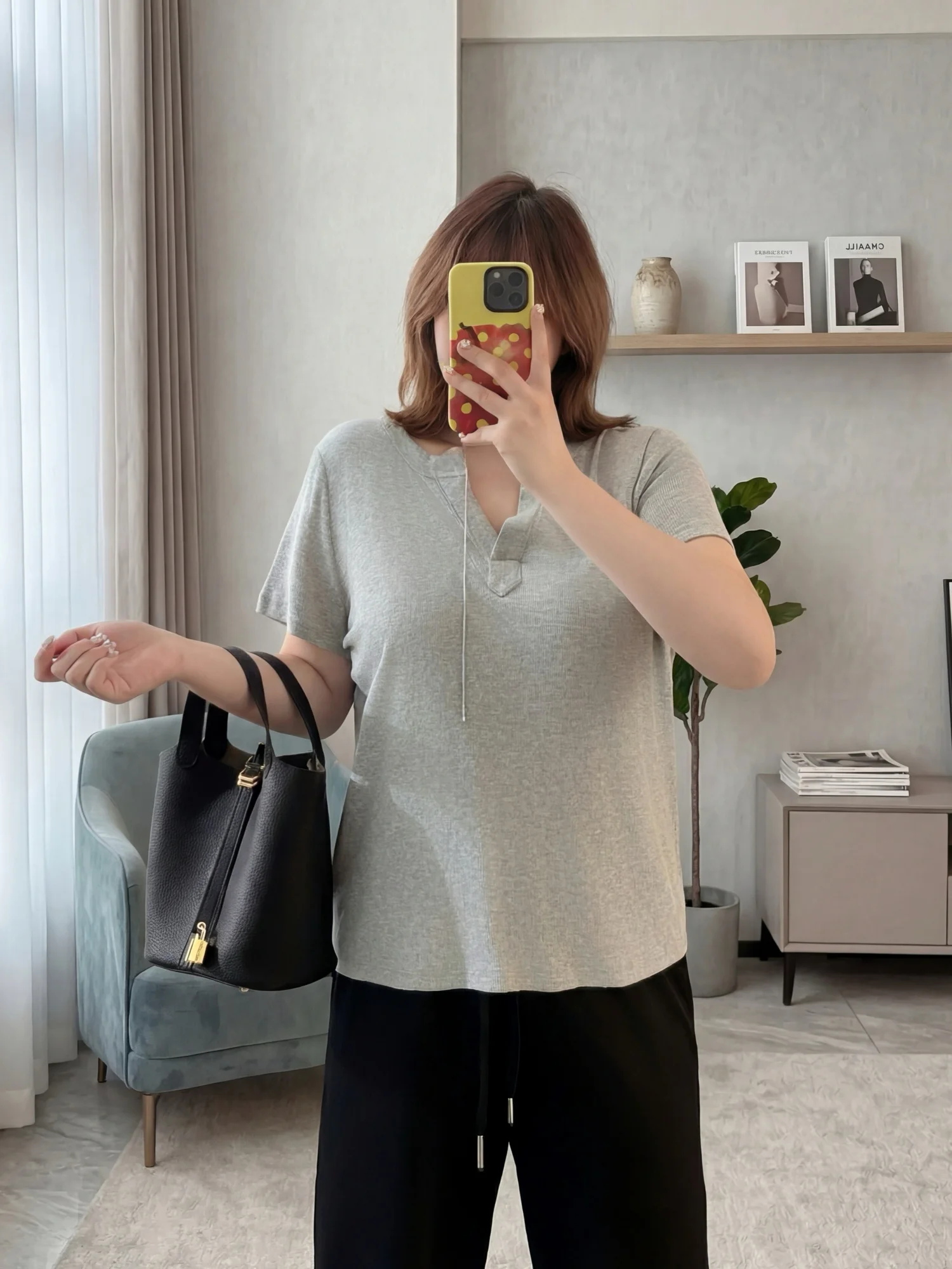 

Loose plus Size Women's Short Sleeve T-Shirt Summer New Style Commute Wind Super Beautiful Thick Sister 14188O Casual Top