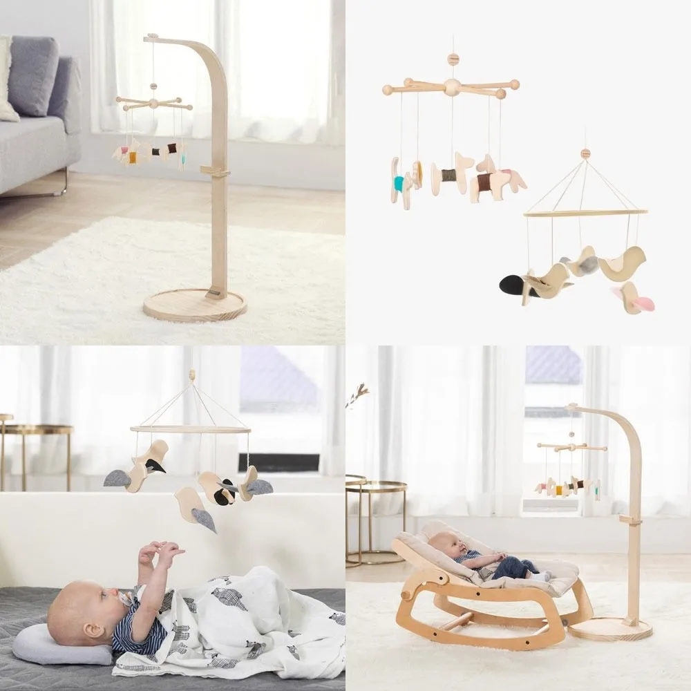 Bed bell hanger, newborn baby wind chime bracket, early education educational toys