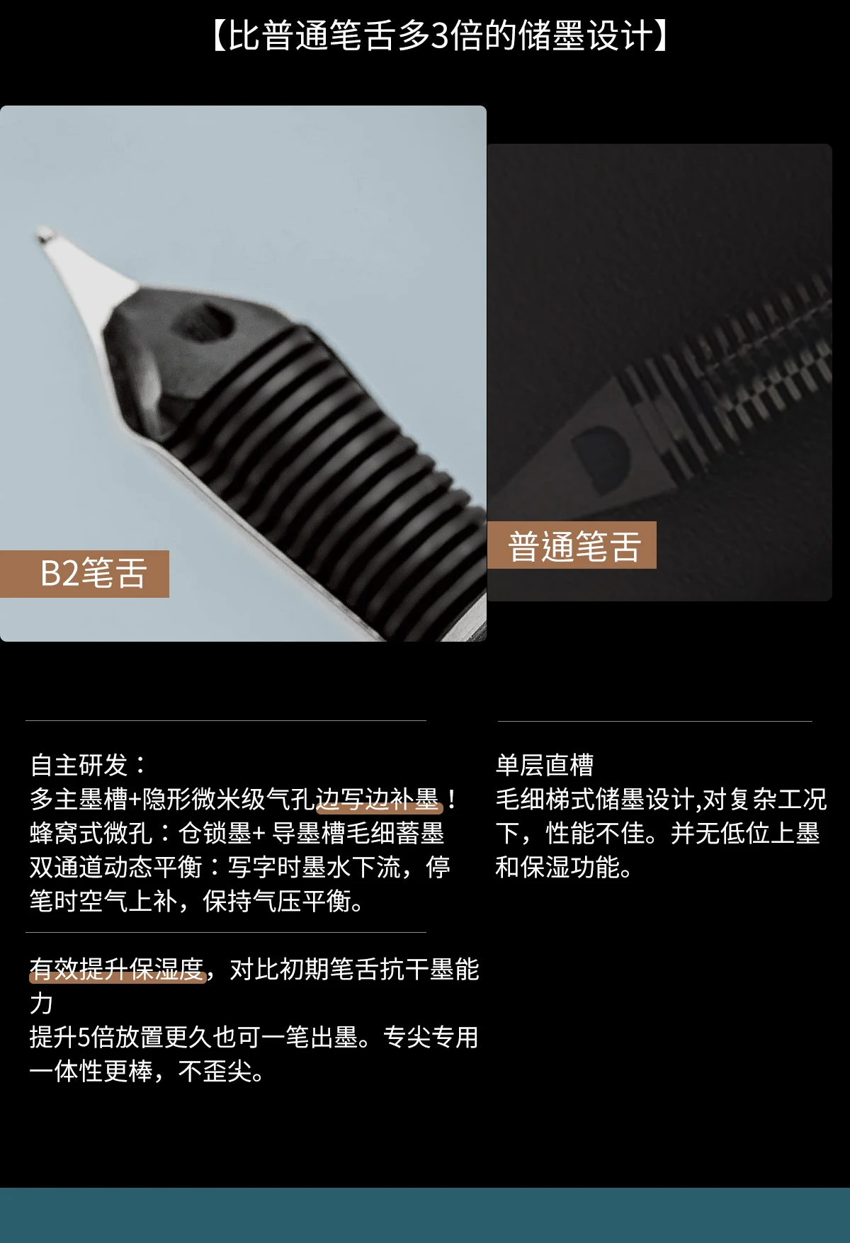 LT Hongdian N12 Kolbenfüllfederhalter für Kalligrafie, hochwertige Geschenkbox, Retro-Stil, Acrylharz, für Studenten, Erwachsene, Business S – Detail 6