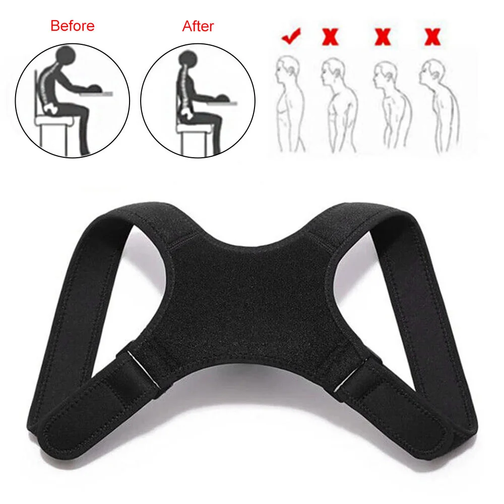 1Pcs Posture Corrector Adjustable Back Support Belt Spine Back Shoulder Brace Support Belts Adult Invisible Hunchback Belts