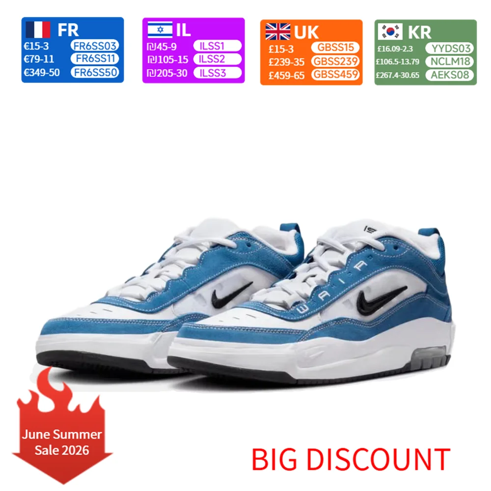 

Nike Air Max LSHOd Low-Top Skate Shoes Unisex Blue/White/Black FB2393-400