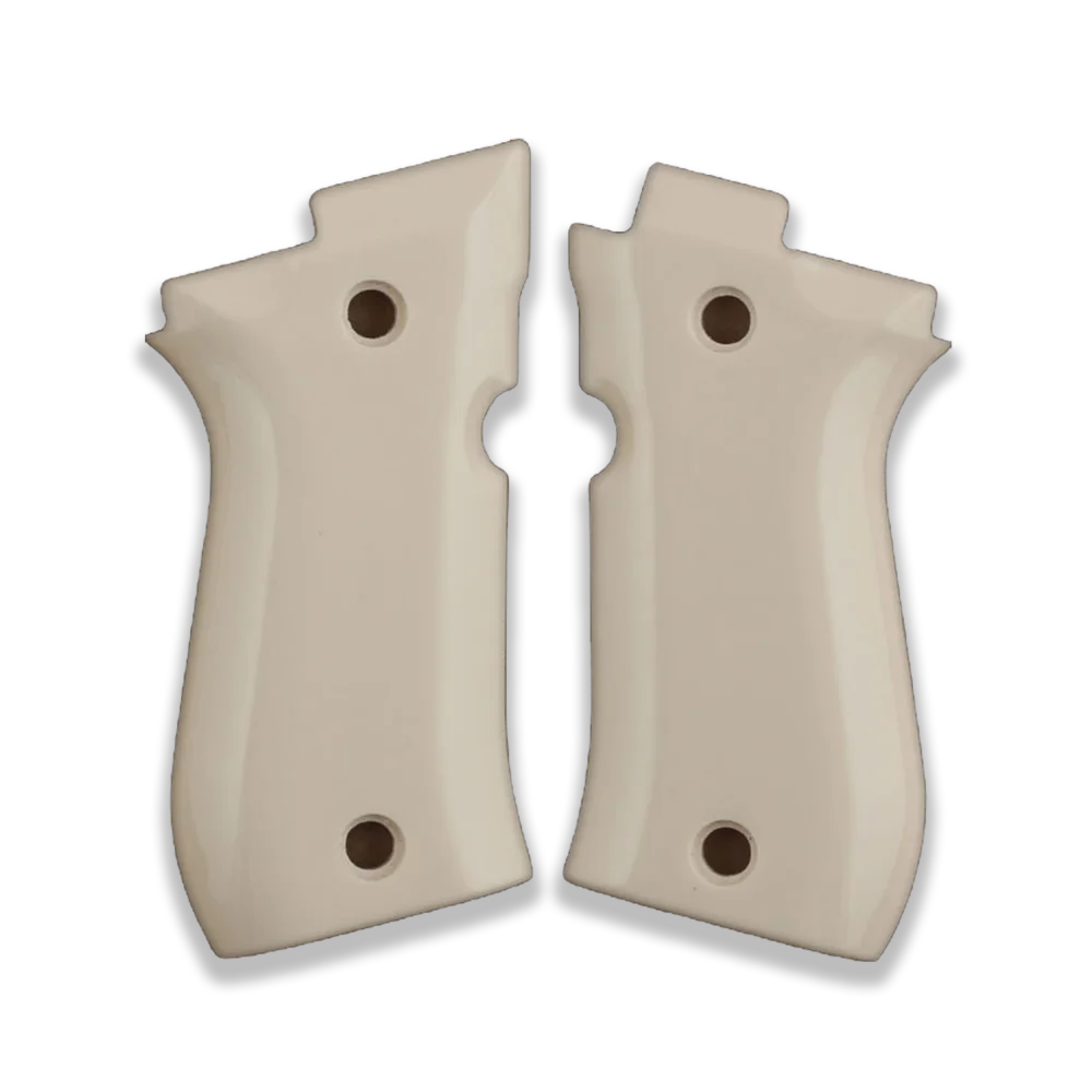 

KSD Brand Beretta 81F, 81 FS, 84 F, 84 FS, 84 Cheetah Ivory Acrylic Compatible Grip