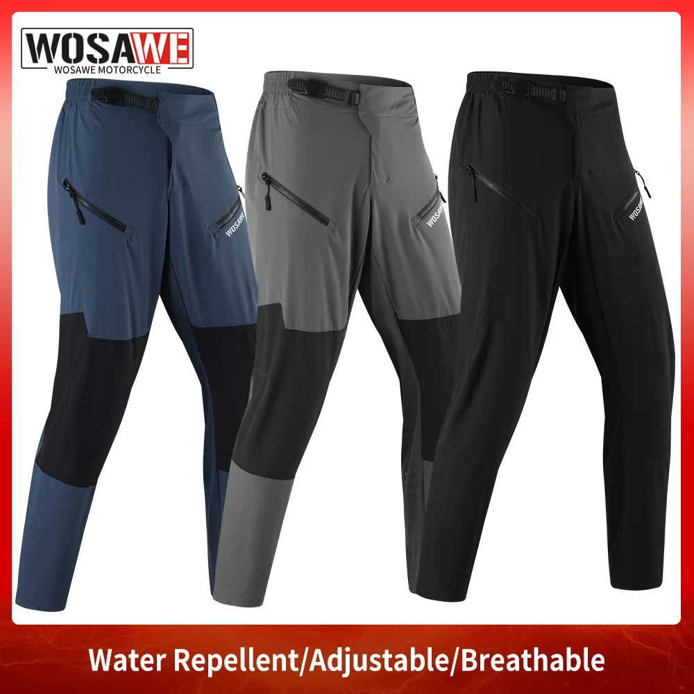 

WOSAWE Men Motorcycle Pants Mtb Enduro Pants Motocross Racing Clothing Off Road BMX ATV DH Mountain Bike Cycling Downhill Pants