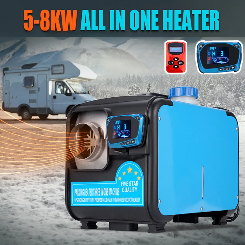 12V/24V Diesel Air Heater Integrated Parking Heater Suitable For Winter Heating in Trucks Cars Homes Cabins Boats And Vehicles