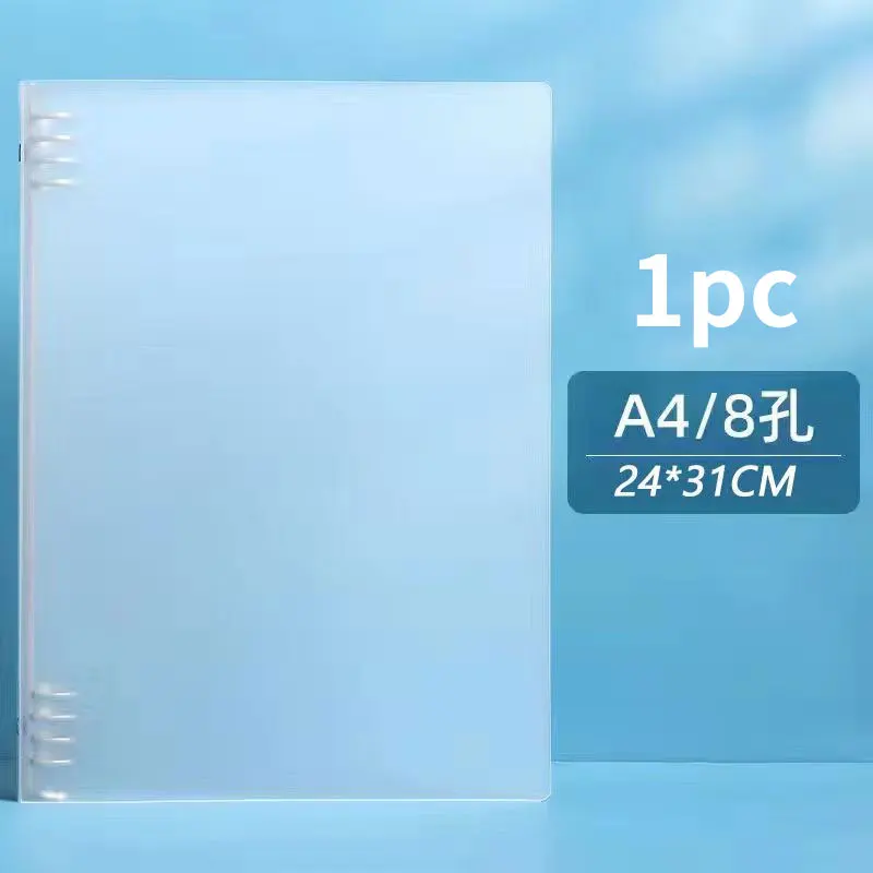 A4 A5 B5 Transparant Scrub Loose Leaf Binder Cover Notebook PP Inner Core Note Book Journal Planner Office School Supplies