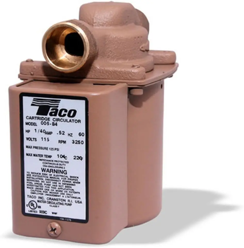 Taco 006-B4 Bronze Circulator Pump 3/4-Inch Sweat