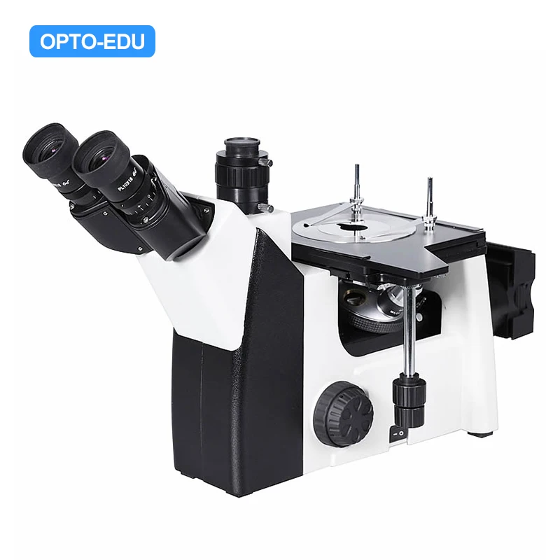 OPTO-EDU A13.0905 BF PL Semi-APO Reflect Light Trinocular Inverted Metallurgical Microscope