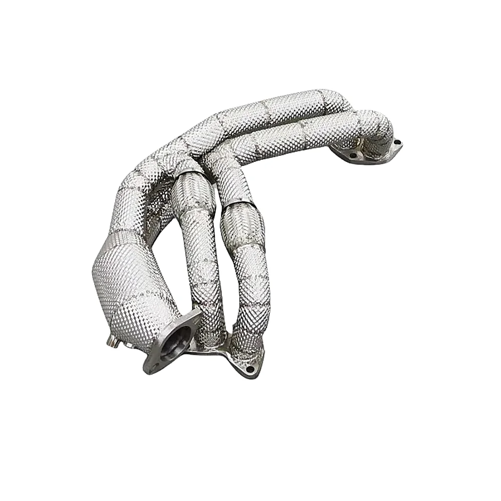 

High performance 304 stainless steel for Toyota GR86 Subaru brz2.4L downpipe exhaust manifold with catalyst heat shield