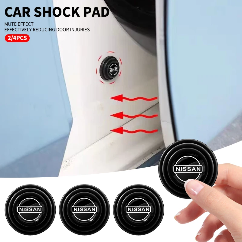 New Car Door Shock Stickers Absorber Soundproof Buffer Pier pad For Nissan Qashqai X J10 J11 Trail Tiida Juke Teana Pulsar Versa