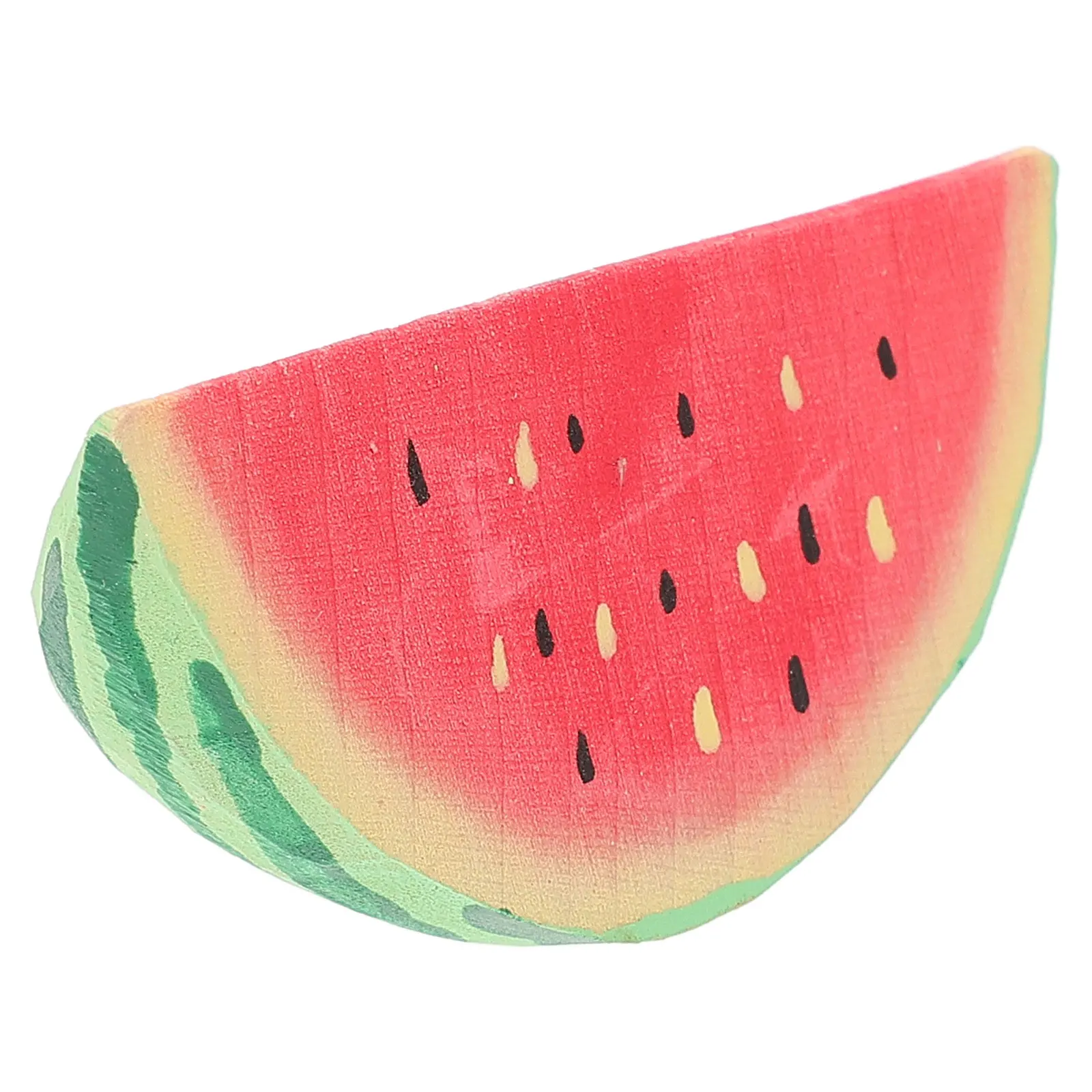 

Wood Watermelon Slice Realistic Red Fruit Decoration Photo Prop Home Party Display Artificial Lifelike Simulated Watermelon