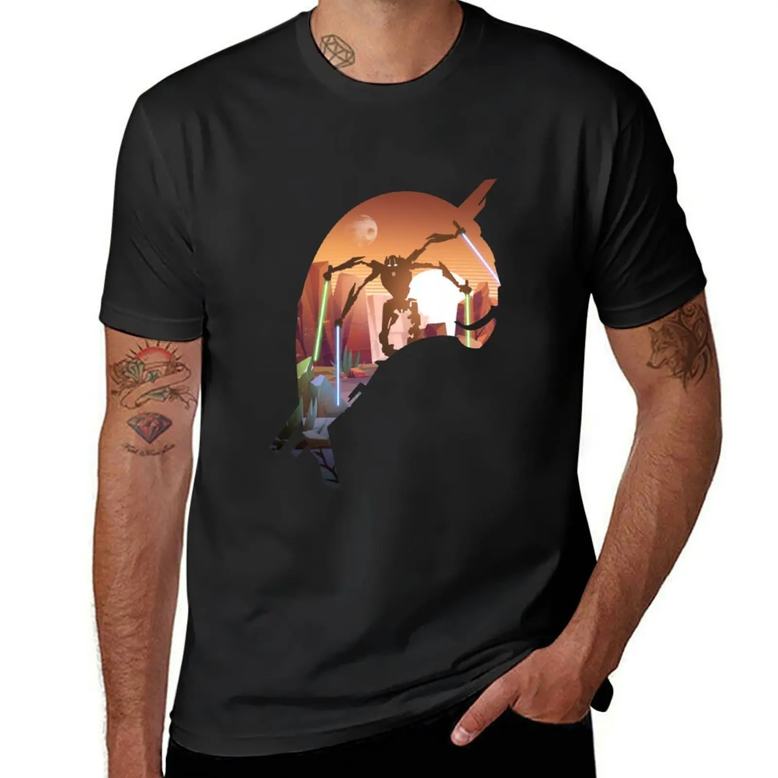 

General Grievous T-Shirt boys whites cute tops summer tops Men's cotton t-shirt