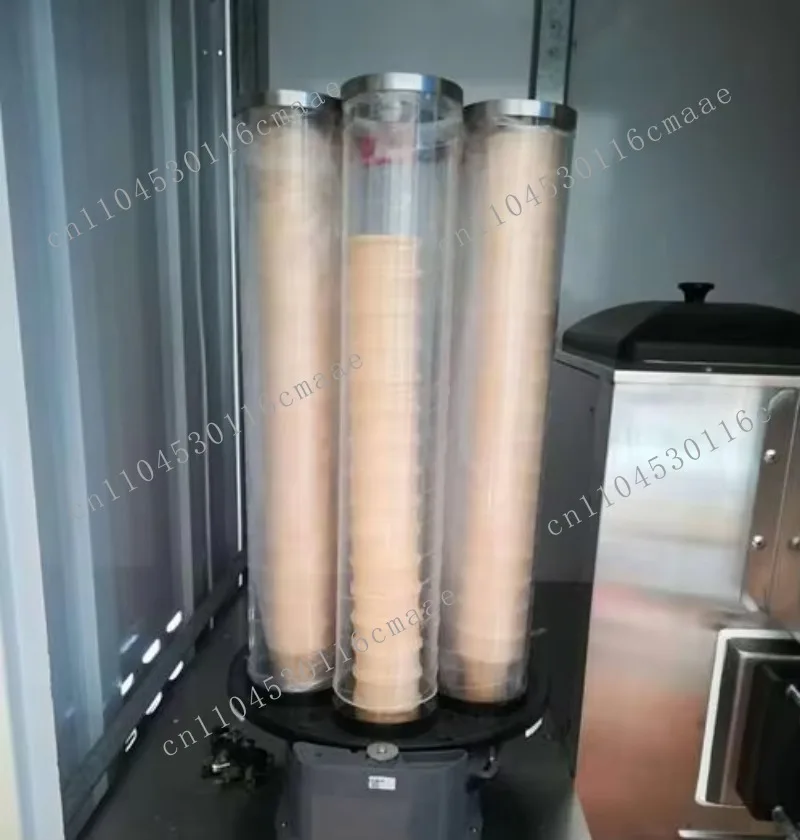 5-holes Cup Dispenser for 80mm Cup Coffee Vending Machine Porous Cup Droppers with Transparent Barrel