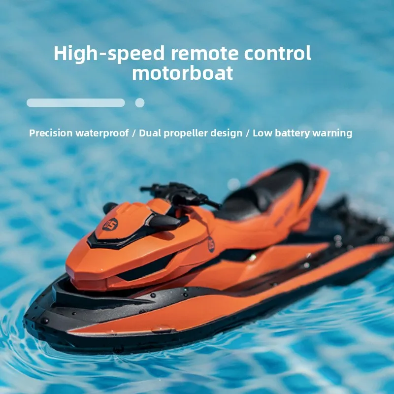 

High-Speed Remote Control Boat 2.4G Motor Yacht Toy Fast Watercrt Crossing Border ular Toys for Children