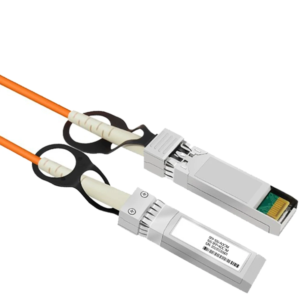 10G SFP+ OM2 3/5/7/10/20M AOC Cable 10GBASE Active Optical SFP Cable high speed transmission compatible with Cisco MikroTik