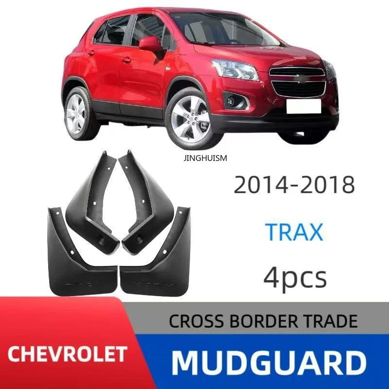 Auto Mudguards Fenders For Chevrolet Tracker 2014-2018 Black ABS Exterior Car Accessories Tire For Protection Vehicle Decor