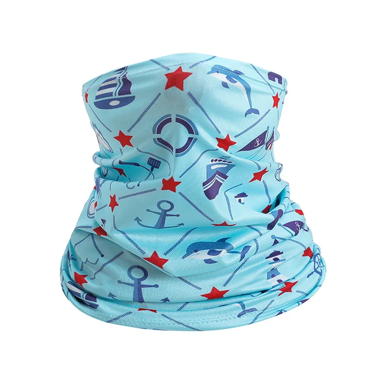 Children Ice Neckerchief Summer Kids Face Neck Sunshade Collar Gaiter Bandana Scarf Dustproof Outdoor Sports Headwear Scarves