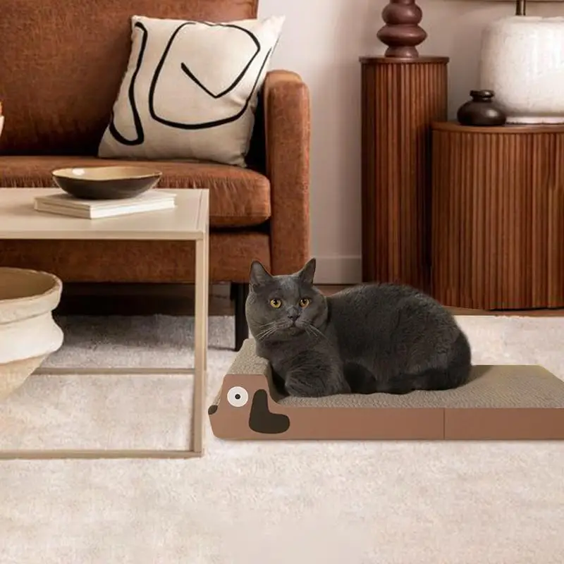 

Cat Scratch Pad Cat Scratching Cardboard Foldable Dog Design Bed Lounger For Floor Couch Home Sofa Chair Desk Table Sleeping