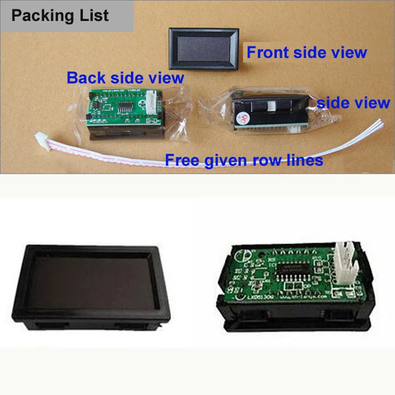 LEDDigital Ammeter LxD5130/5135 /9135DC5V-1V/999for inverter welding machines accessories  Amp Panel Meter Current Monitor Black