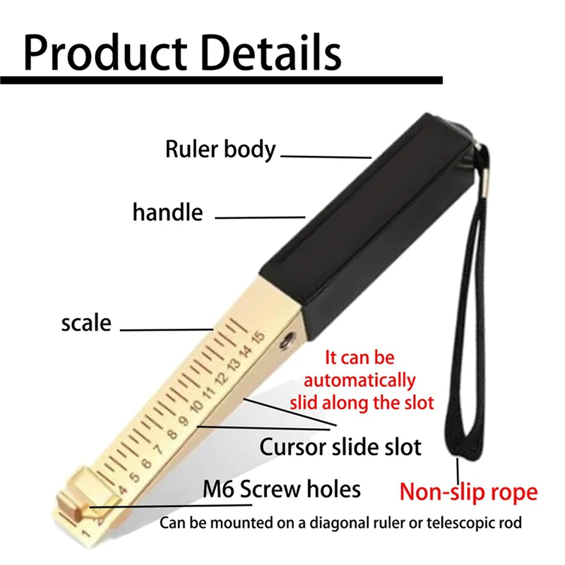 

ABBP-2X Door-Gap Measuring Tool, 1-15Mm Fire Door-Gap Gauge Checker, Feeler Gauges For Engineering Inspection Measurement