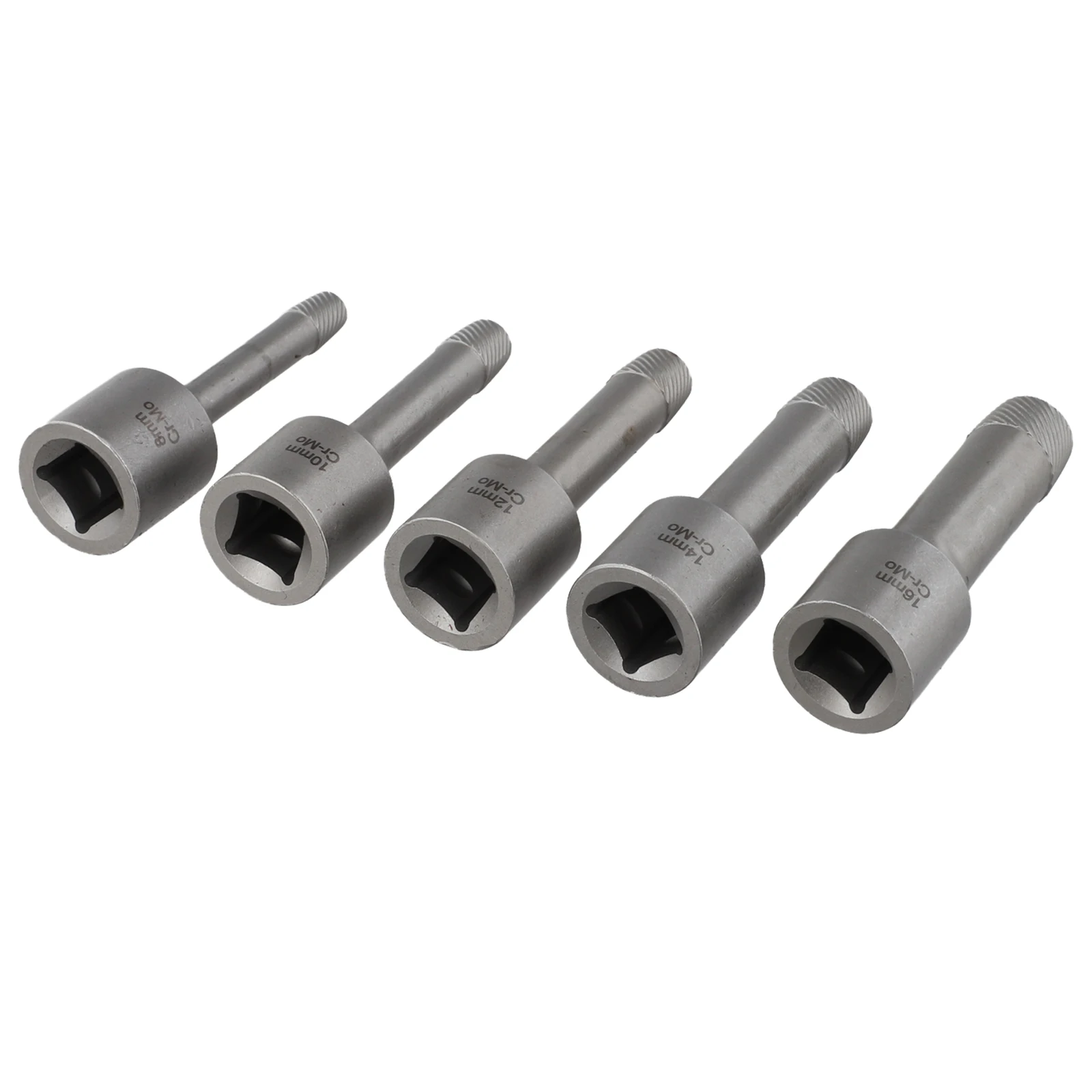 Socket Adapter Damaged Screw Extractor Set for Broken Bolt Removal Compatible with 1/2 Inch Electric Wrenches Includes 5 Sizes