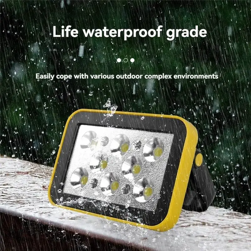 BHTS-Work Light USB Powered Portable Floodlight With Tripod Waterproof For Work Emergency Camping Repair Site
