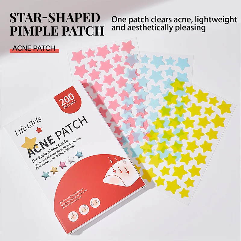 لايف جيرل ستار حب الشباب التصحيح الجلد ودية تنفس الجلد الاصطناعي لطيف إزالة حب الشباب وتنظيف حب الشباب المعرضة الجلد غير مرئية المخفي Pus امتصاص رقعة إصلاح