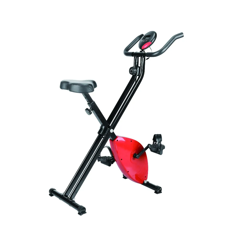 

Foldable Stationary X-Bike Magnetic Exercise Trainer for Body Building