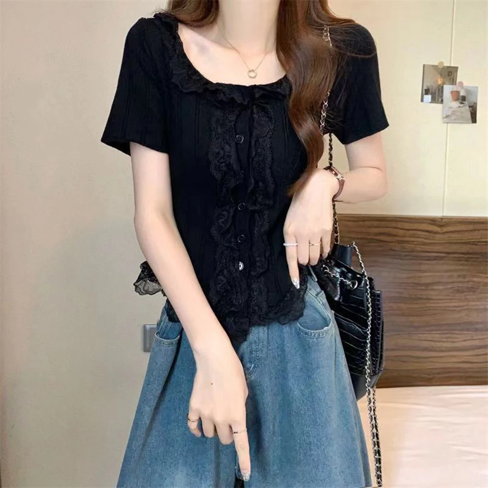 Casual Round Neck Irregular Slim Fit Casual Outing Brand New Condition High Stretch Material Regular Length Clothing