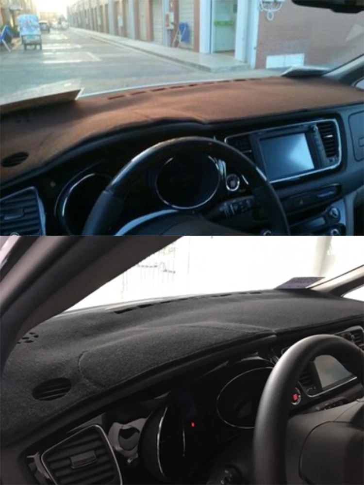 For Kia Grand Carnival S 2015-2020 Car-Styling Dashmat Dashboard Cover Instrument Panel Insulation Sunscreen Protective Pad