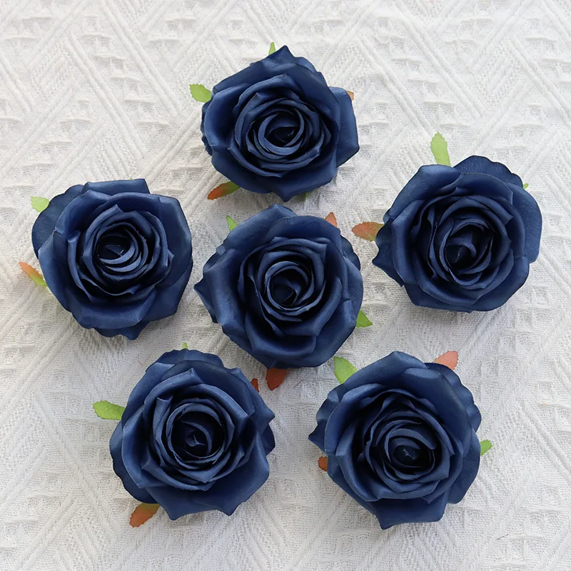 Großhandel Rosenblütenkopf 9 cm großer simulierter Corolla Rosenkopf für Fotografie Blumenarrangement Wandkranz Dekor gefälschte Blumen – Detail 4
