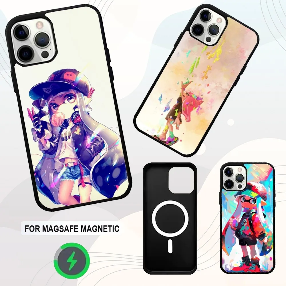 

Game S-Splatoon Phone Case For iPhone 16e,16,15,14,13,12,11,Plus,Pro,Max,Mini Magsafe Magnetic Wireless Charging