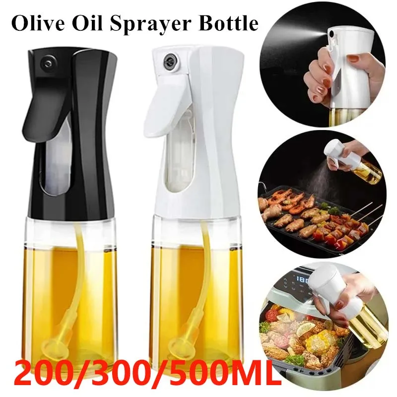Botella pulverizadora de aceite de oliva de 300ML, dispensador de recipiente para condimentos de vinagre y salsa de soja para cocina, para acampar, barbacoa, asar, cocinar ensalada