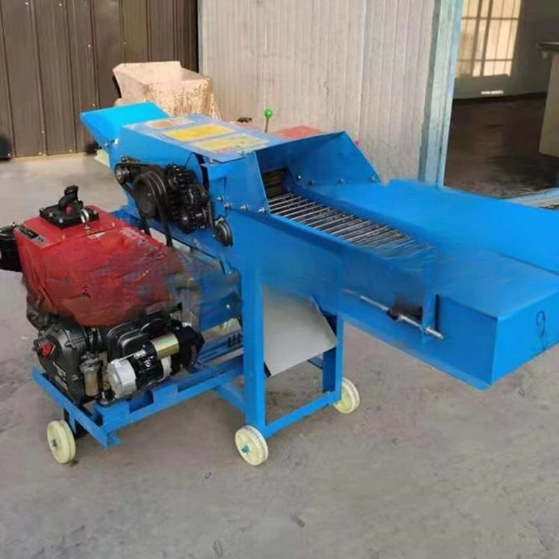 Cattle and sheep breeding grass shredder, dry and wet forage guillotine rubbing equipment