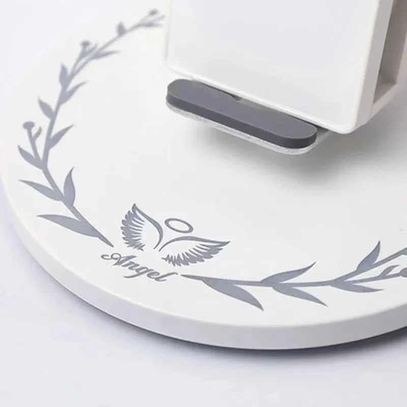 Angel Wings QI Phone Fast Charge 10W Wireless Charger Creative Movable Wing Shape with Breathing Light and Music Function Gift