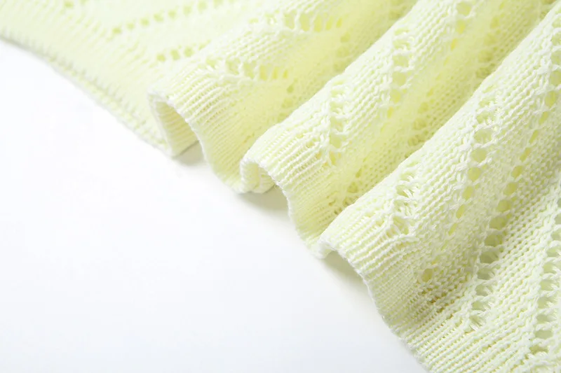 여성 솔리드 할로우 니트 홀터 맥시 드레스 민소매 백리스 Bodycon 긴 가운 2025 여름 휴가 해변 의상