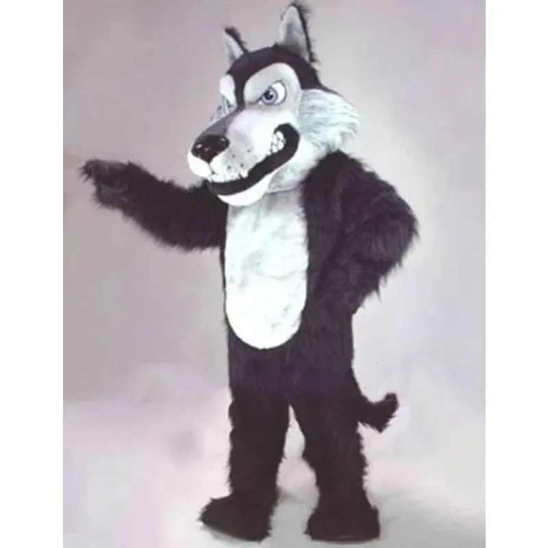 Maskottchen Schwarzer Wolf Kojote Maskottchen-Kostüm Maßgeschneidertes Fantasiekostüm Anime Cosplay Set Maskottchen Themen-Faschingskostüm Karnevalskostüm