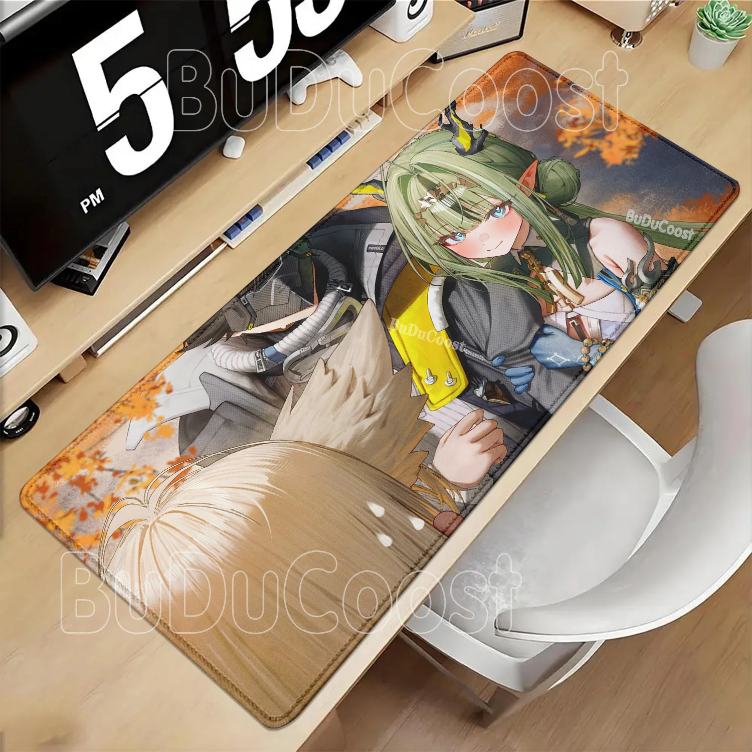 Si Arknights Endfield Overlock Gaming Mouse Pad Rubber Non-slip Mousepad Office Accessories Anime Girl HD Printing XXL Desk Mat