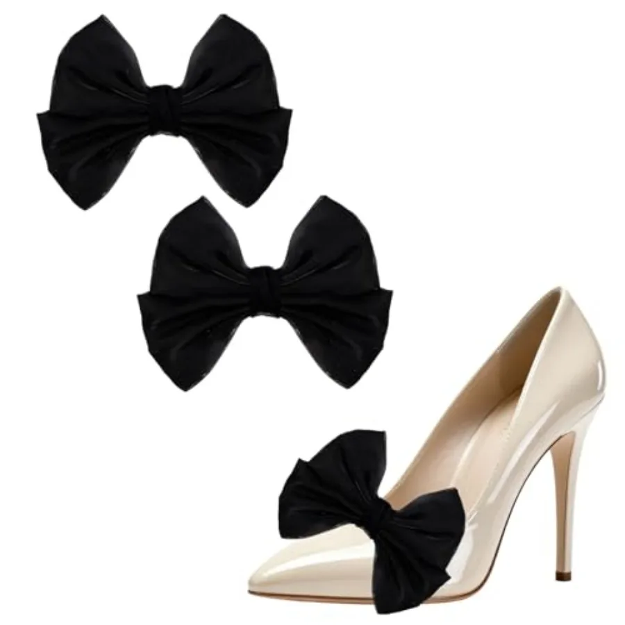 

2 Pcs Bow Shoe Clips Decorative Shoe Clips for Women Shoe Clips for Women Wedding Party Shoe Accessories