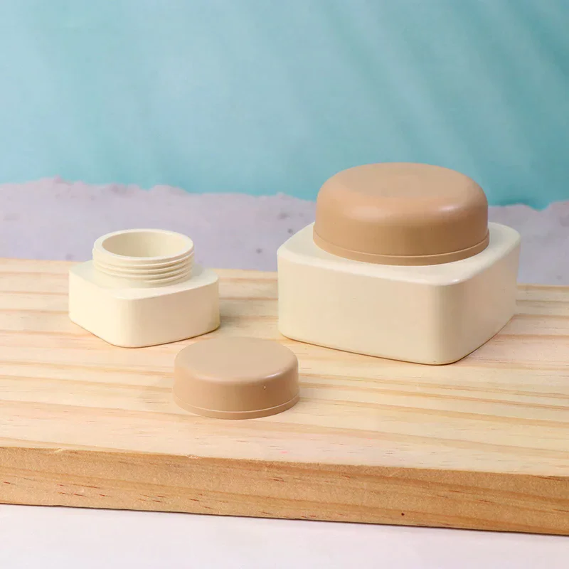 5/20g Empty Plastic Nail Art Cosmetic Square Containers Jar Face Cream Pot Nail Gel Powder Box Makeup Lotion Tool view 4