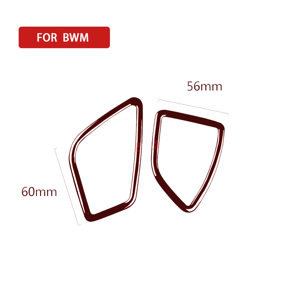 For BMW 3 Series F30 2013 2014 2015 Dashbaord Panel Air Outlet Frame Cover Soft Red Plastic Sticker Car Interior Accessories