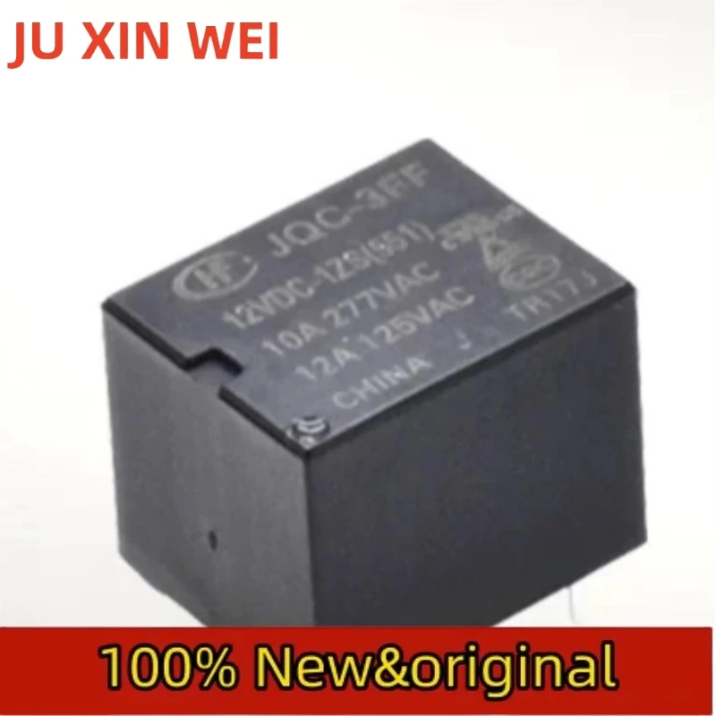 10PCS HF3FF/012-1ZS 12V 10a t73 Original Hongfa Relay JQC-3FF/012-1ZS (551)