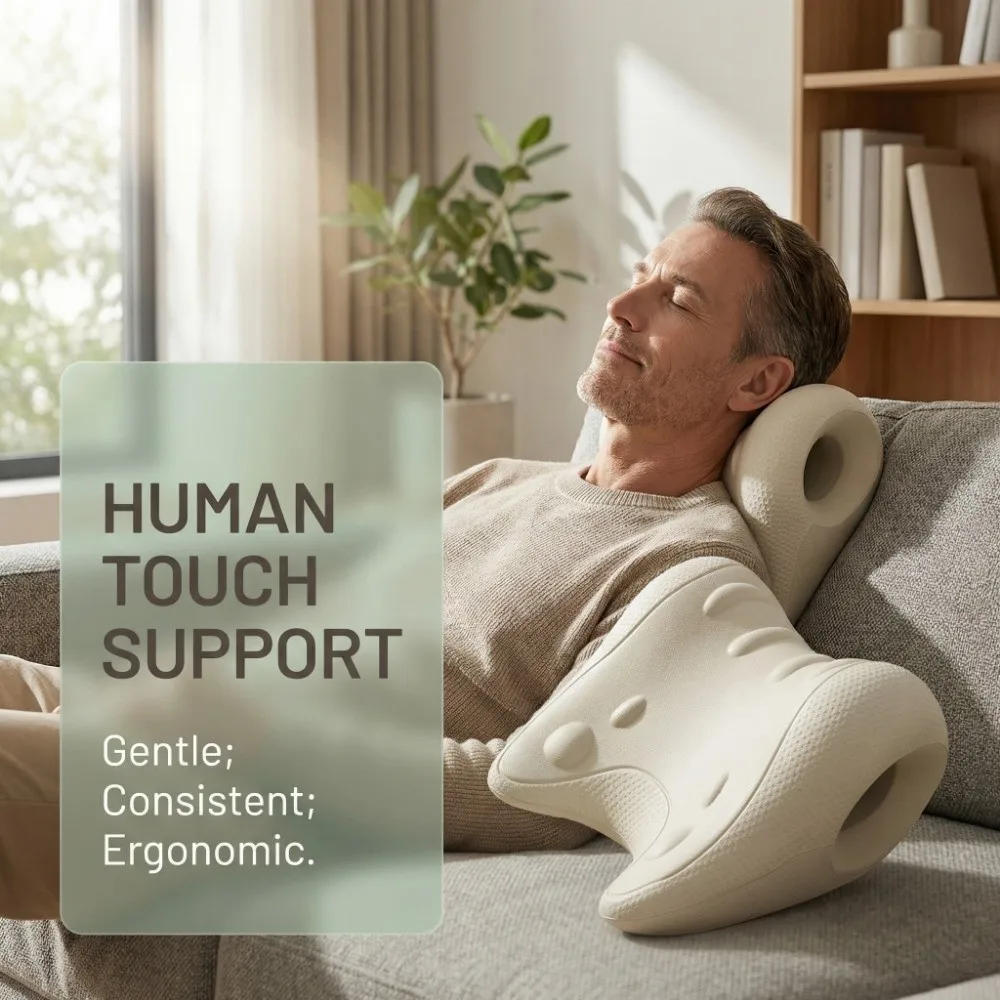 

U-образная контурная подушка для массажа шеи из мягкого материала EVA с акупунктурным дизайном, подушка для хиропрактики, многофункциональное применение