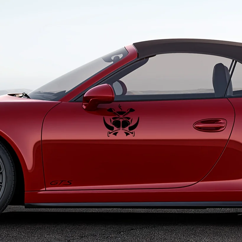 1PC 세련된 게 자동차 스티커, 자동차 외관을 위한 부족 테마 장식, 예술 애호가들이 차량을 개인화하는 데 적합