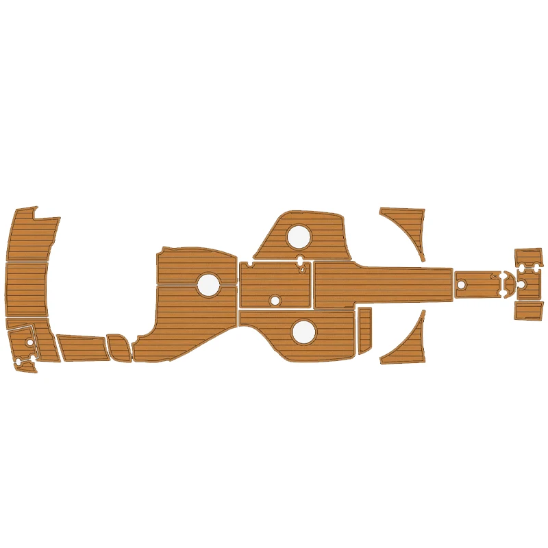 

Самоклеящаяся накладка из пенопласта Eva для 2011-2017 Crownline E6 Подушка для платформы для плавания в кабине из пенопласта EVA, напольное покрытие из тикового дерева