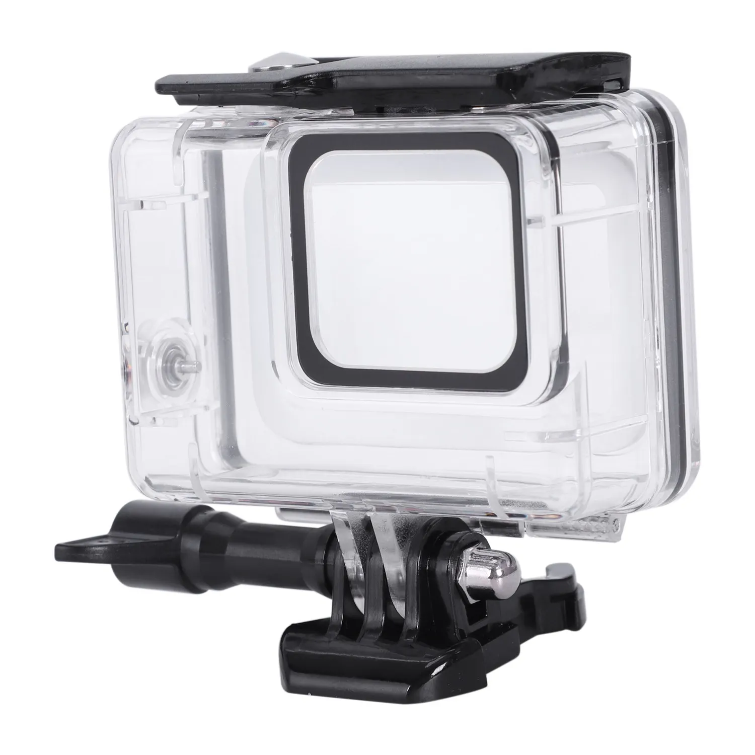 Gopro Hero 7用の防水シェル,サポートアクセサリー付きの水中ダイビングケース,白と銀,45m