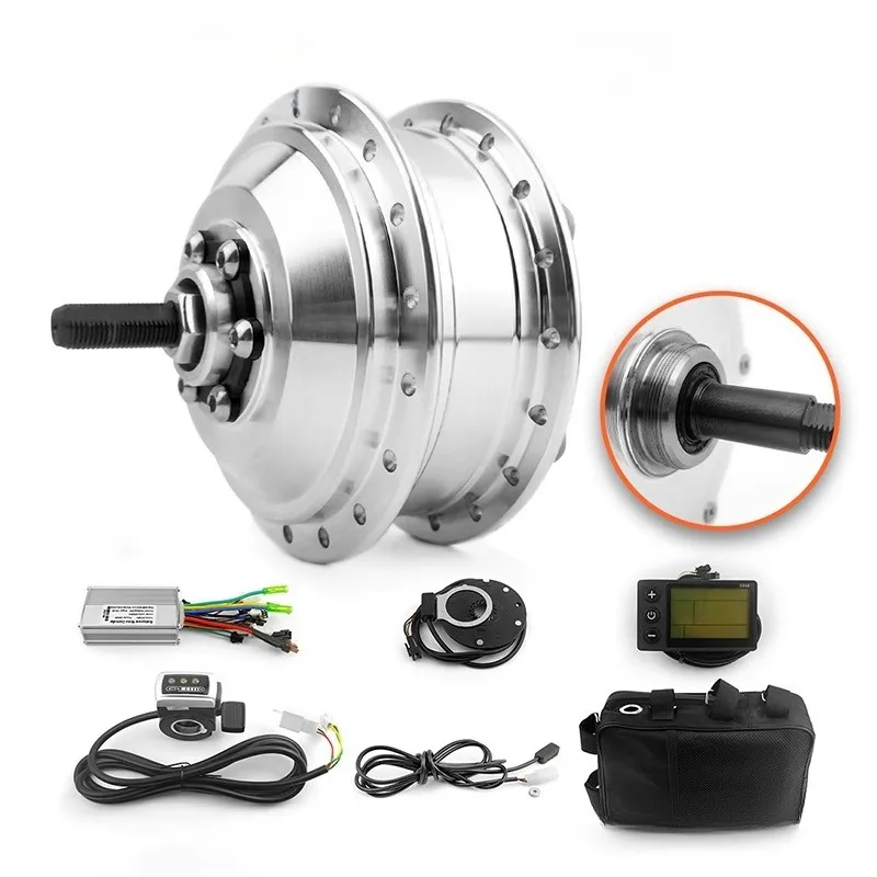 

Rear Wheel Electric Bike Conversion Kit 24V 250W Brushless Gear Motor for 7-Speed Cassette Bicycle DIY Assist System Upgrade