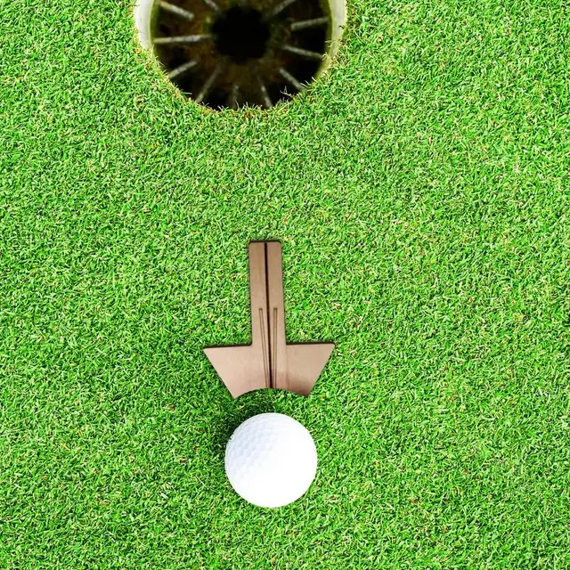 Marker golfowy do piłek drewniane narzędzie do ulepszania golfa precyzyjne narzędzie wyrównujące do piłki markerowej dla męża golfisty