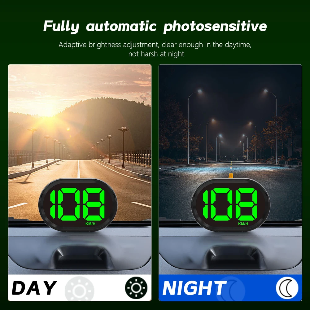 

Car HUD Head Up Display USB Power Supply GPS Compass Speedometer Windshield Projection Speedometer for Truck Vehicles