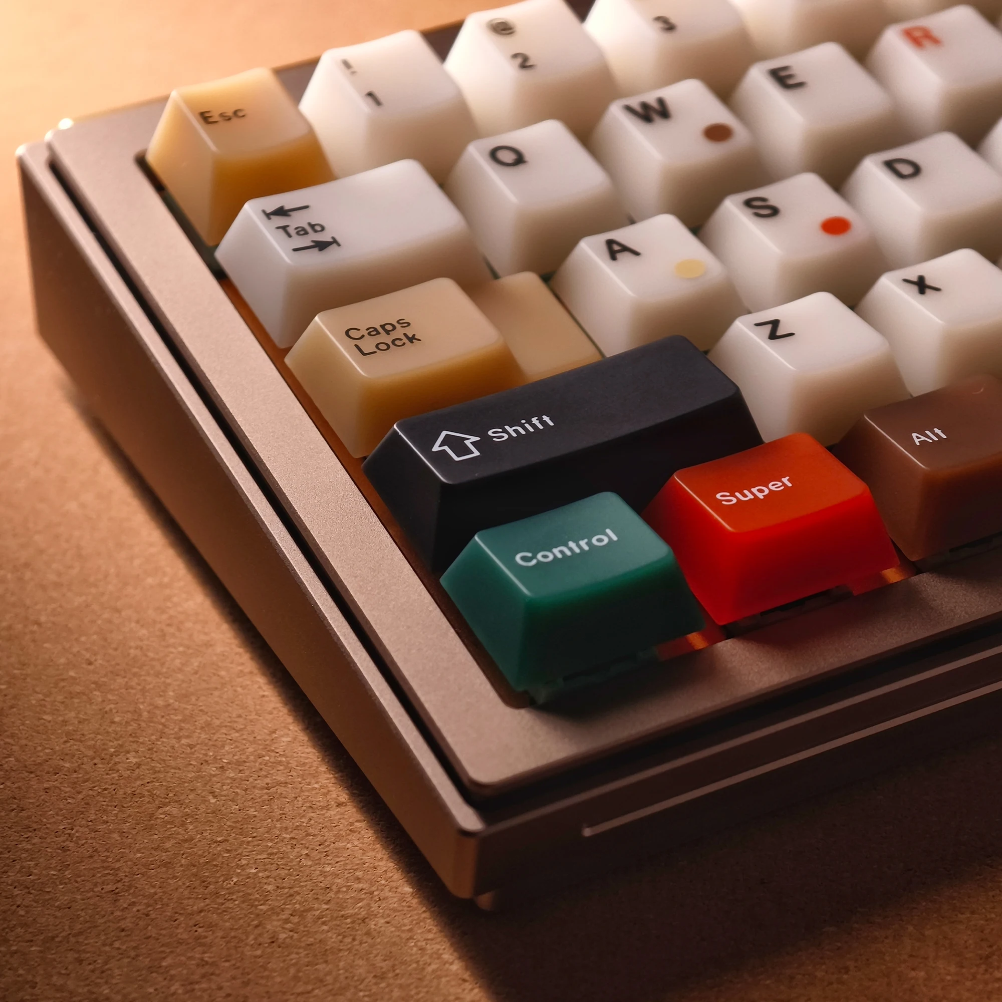 Retro Mixed Light Keycap Set Cherry Profile 187 Keys PC Material Nephrite Fog Transparent Keycaps Alice Layout Keyboard Caps